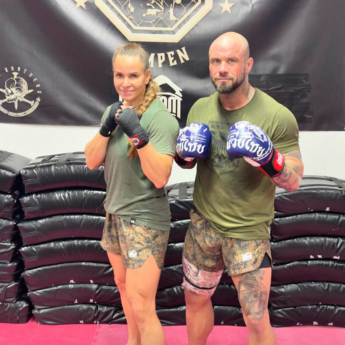 Boxhandschuhe Muay Thai - Blau - Image 17