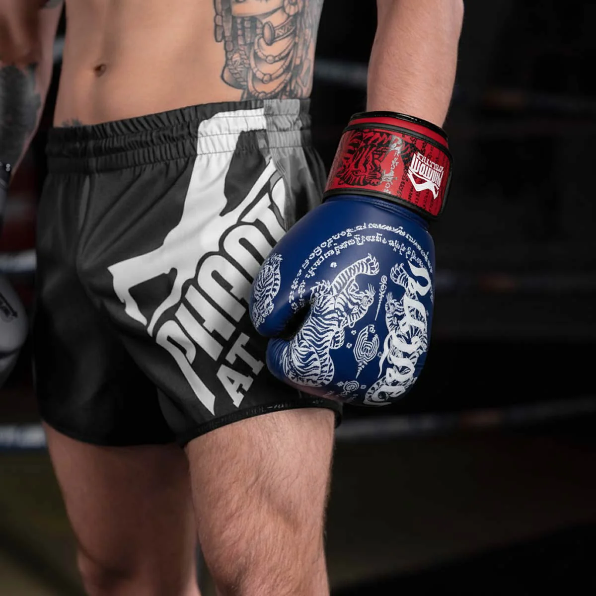 Boxhandschuhe Muay Thai - Blau - Image 4