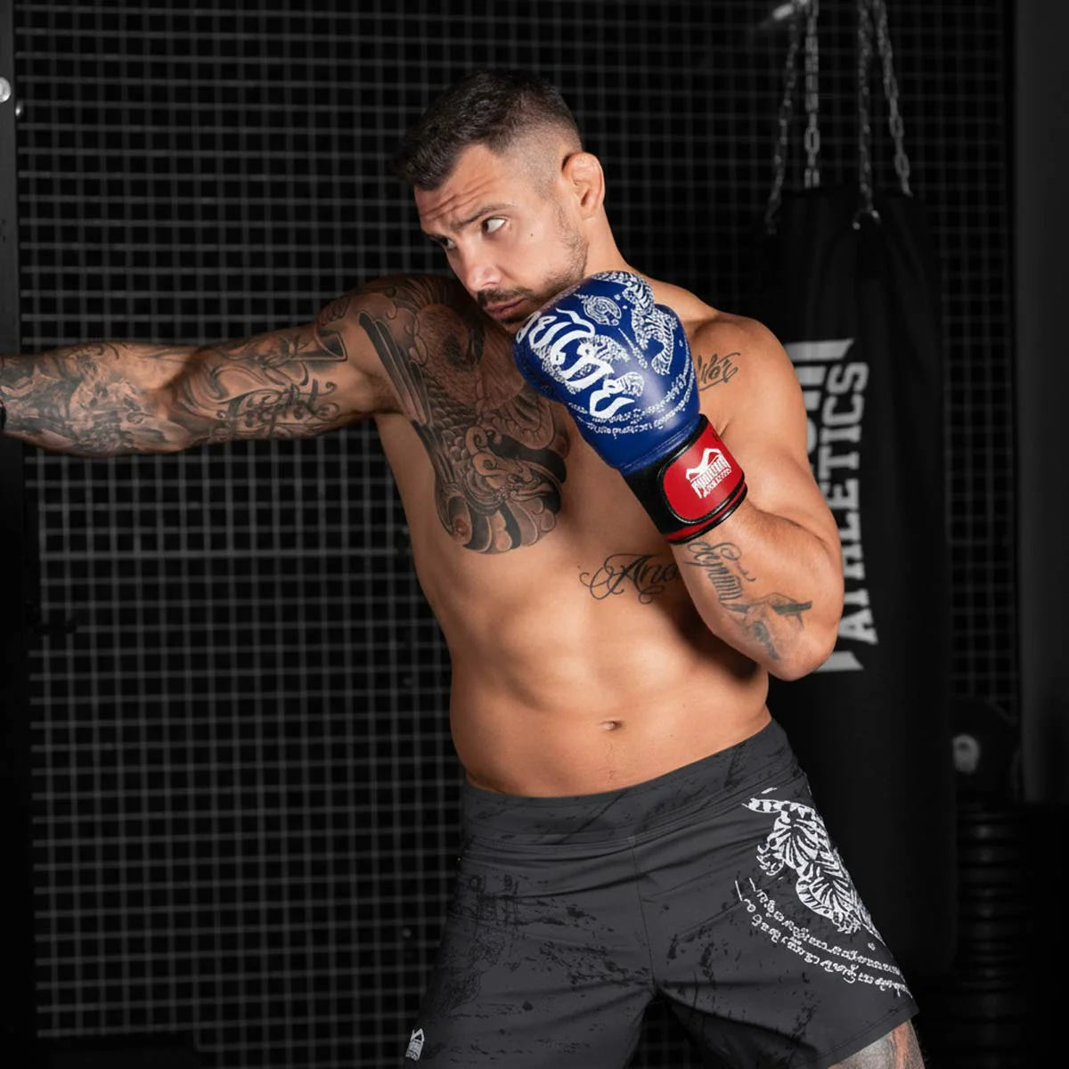 Boxhandschuhe Muay Thai - Blau - Image 5