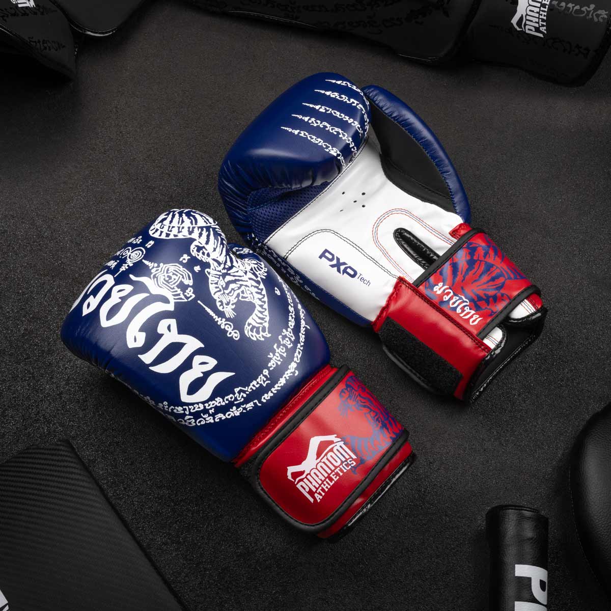 Boxhandschuhe Muay Thai - Blau - Image 6