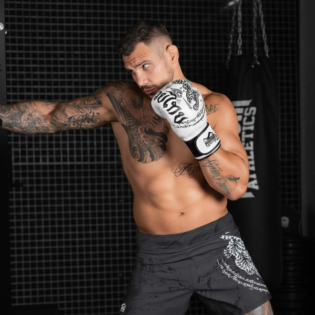 Boxhandschuhe Muay Thai - Weiß - Image 5