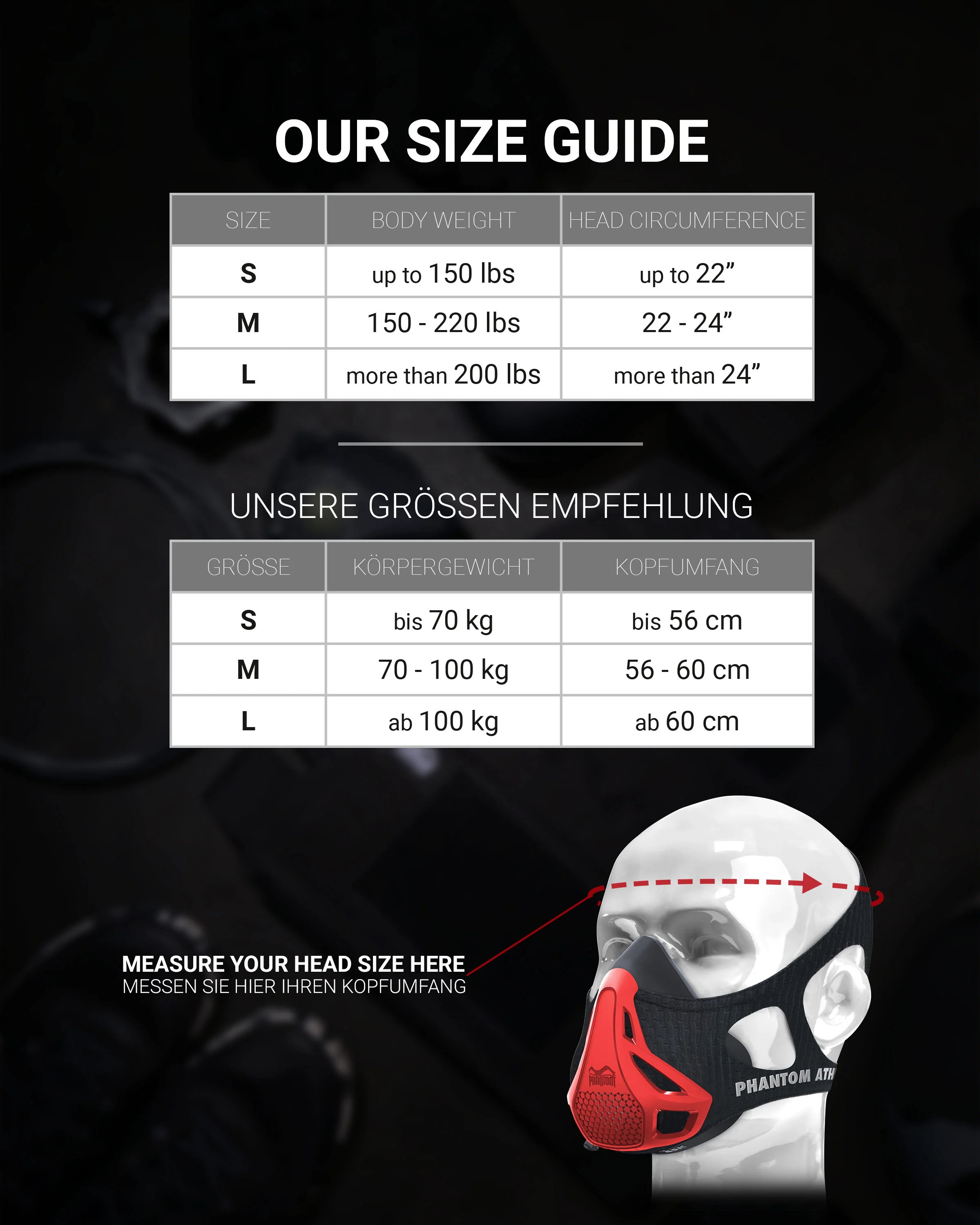 Phantom Trainingsmaske - Rot - Image 10